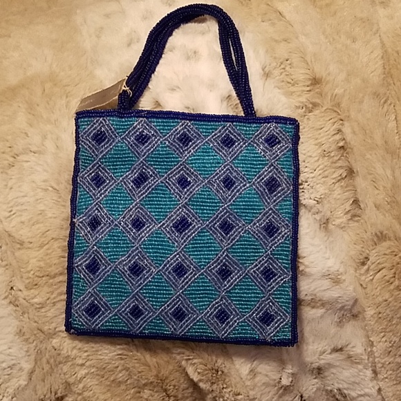 custom Handbags - Glass Hand-beaded mini handbag